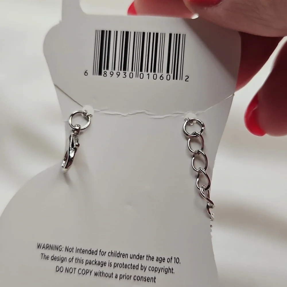 Women's Silver Tone Double Strand Butterfly Charm Ankle Bracelet Anklet Chain